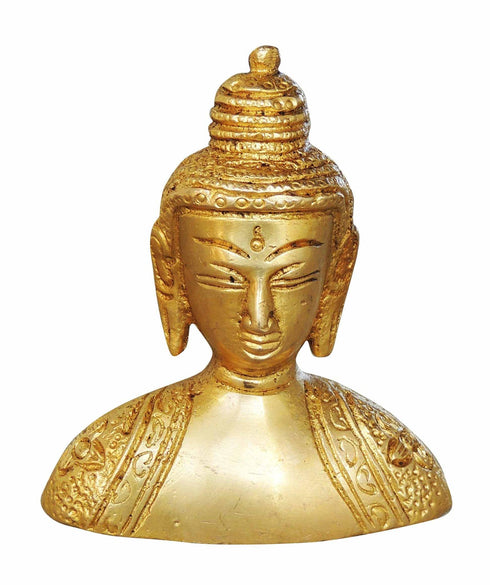 Brass Buddha Half Statue 0.33kg